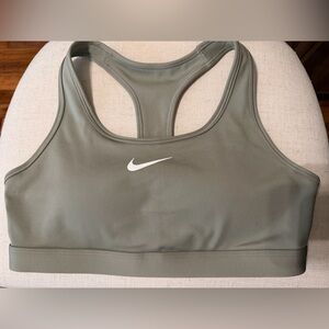 Nike Women's Olive Green Dry Fit Sports Bra